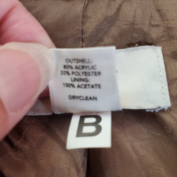 ANN TAYLOR LOFT SZ 10 Brown/Tan Soft Faux Fur Zippered Vest - Picture 7 of 8